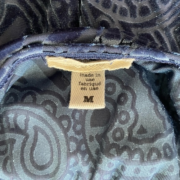 Velvet Paisley Long Sleeve Romper - Picture 5 of 8